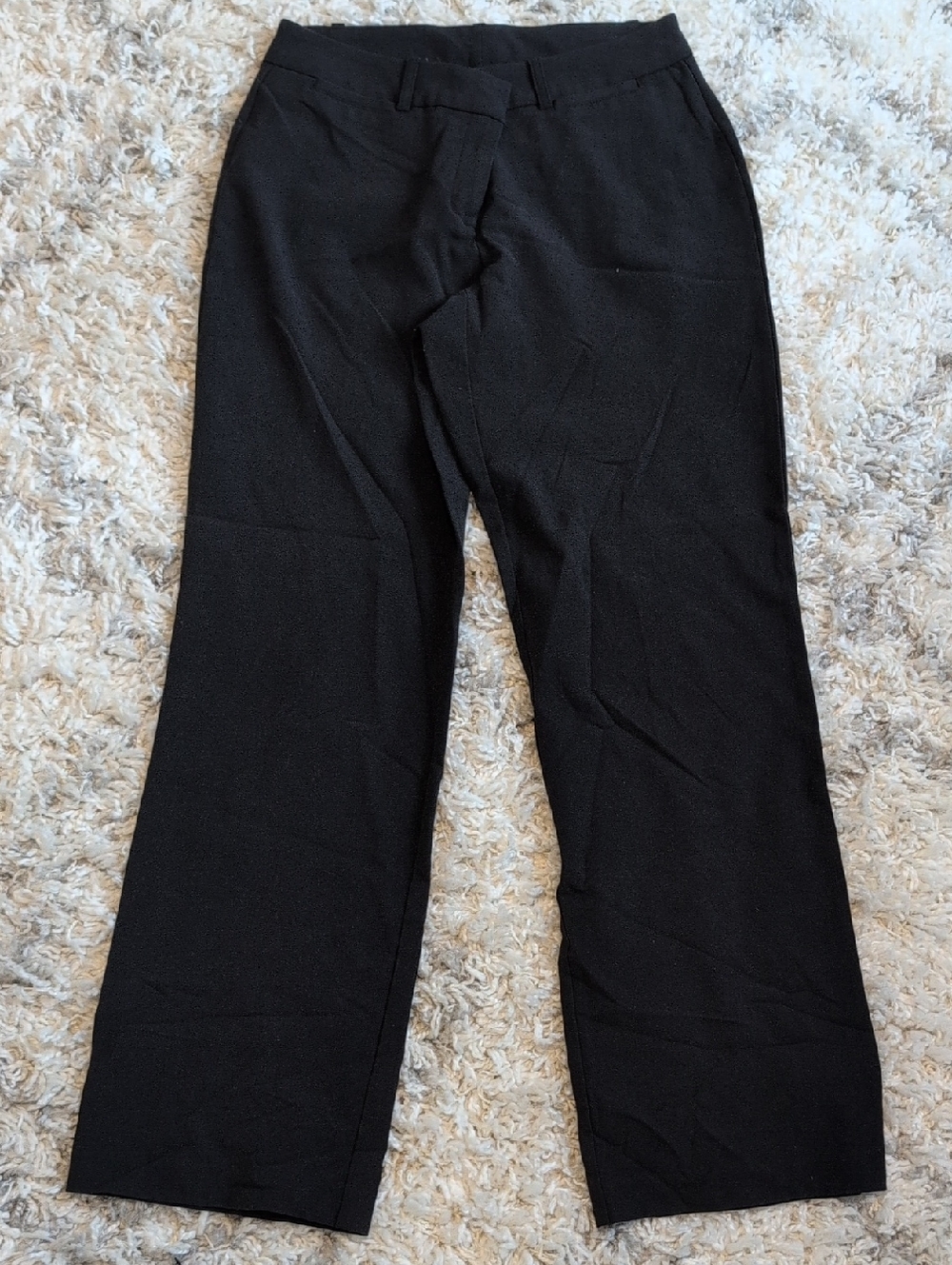 Women's George Black Women's Dress Pants - Classic Straight Leg, Size 6